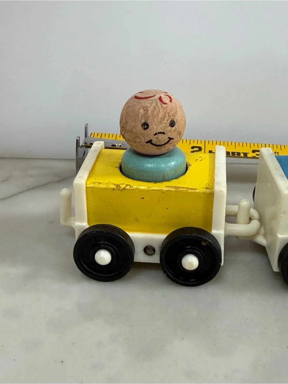 Fisher Price Classic Wooden Pull-Along Train Toy with figurines 3